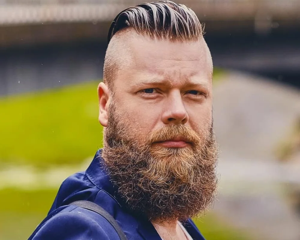 27 Professional Men’s Haircuts for Modern Businessmen 43 Brushback Slick-Back With Beard