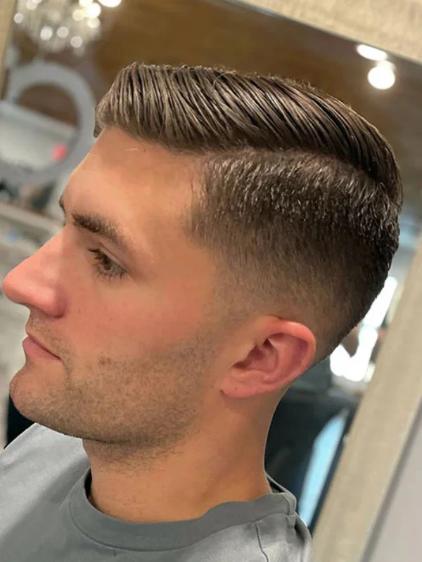 35 Low Taper Fade Haircuts 32 Comb Over with Low Taper Fade