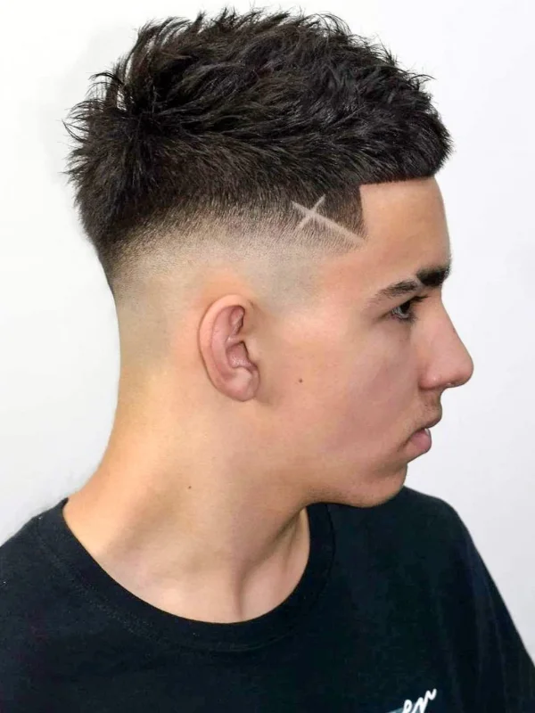 30 Cool Haircut Designs: Creative Ideas for Bold Looks 21 Cross and Shaved Brow