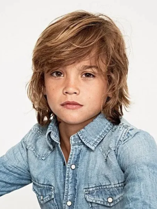 35 Cool & Stylish Kids Boy Haircuts 4 Flowing Long Hair