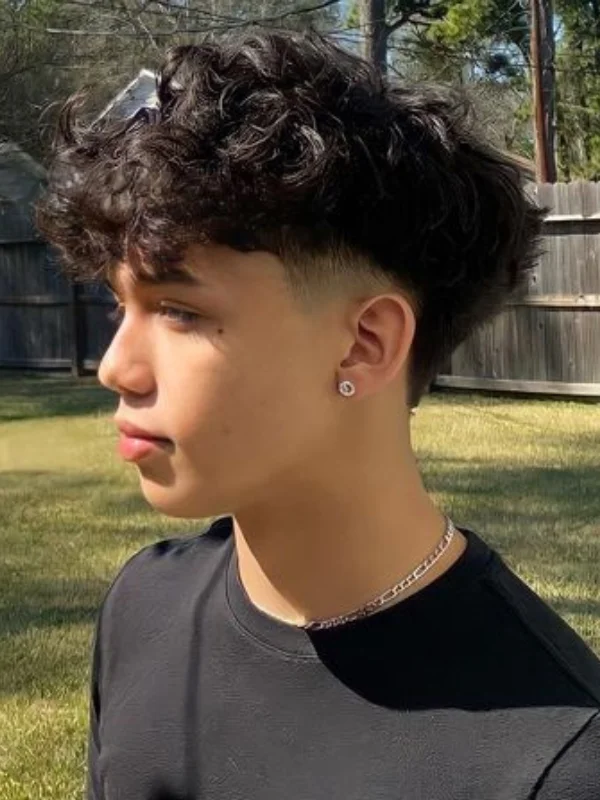 35 Low Taper Fade Haircuts 24 Fluffy Hair with Low Taper Fade
