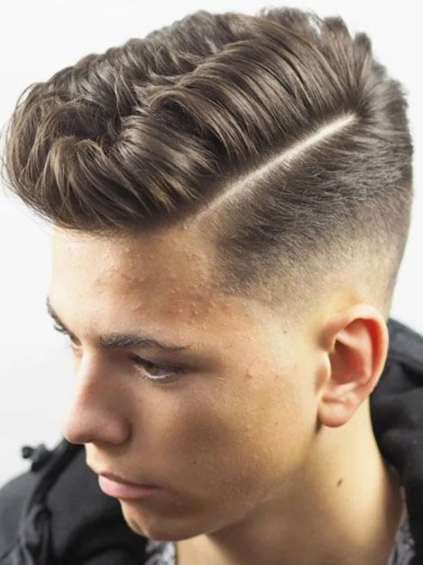 35 Low Taper Fade Haircuts 19 Hard Part with Low Taper
