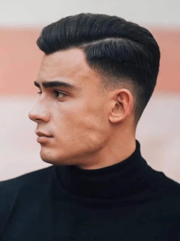 Low Fade Haircut: 30 Classy, Stylish Looks for Men 8 Hard Side Part with Low Taper Fade