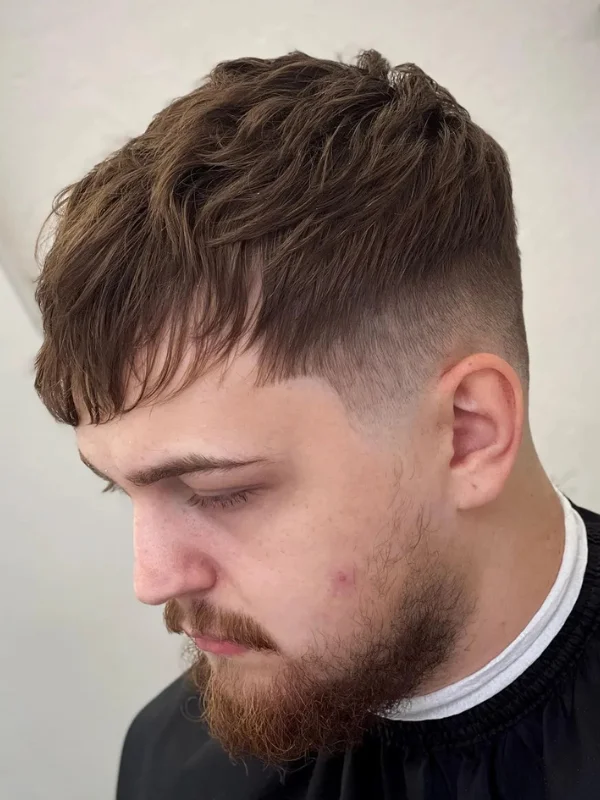 Low Fade Haircut: 30 Classy, Stylish Looks for Men 25 Heavy Fringe with Low Fade