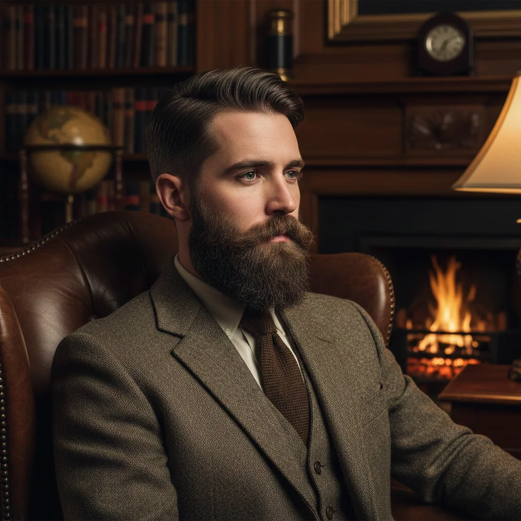 33 Stylish Ivy League Haircuts Every Man Should Try 26 Ivy League Haircut with Beard