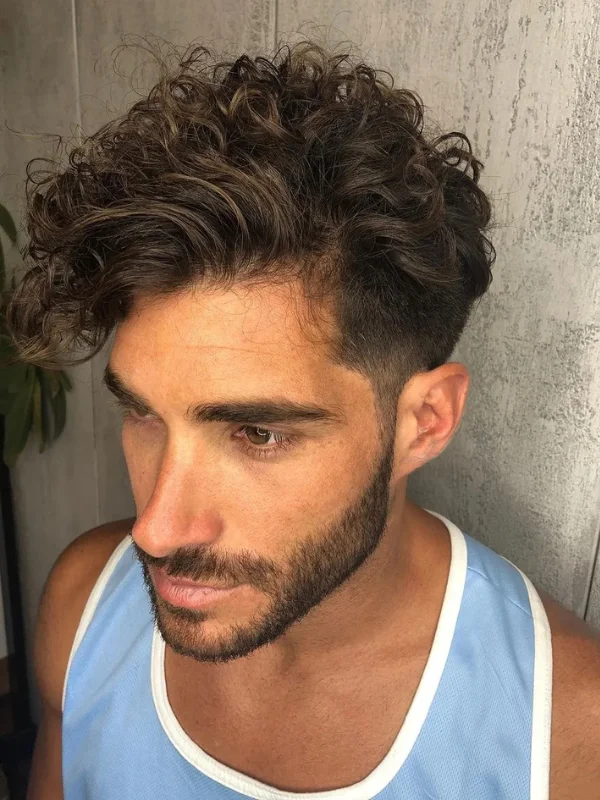 Low Fade Haircut: 30 Classy, Stylish Looks for Men 12 Long Curly Hair with Low Fade