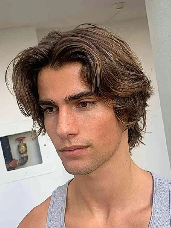 35 Cool Haircuts for Teenage Guys – Trendy & Fresh Styles 21 Long Slicked Back Flow with Curtains