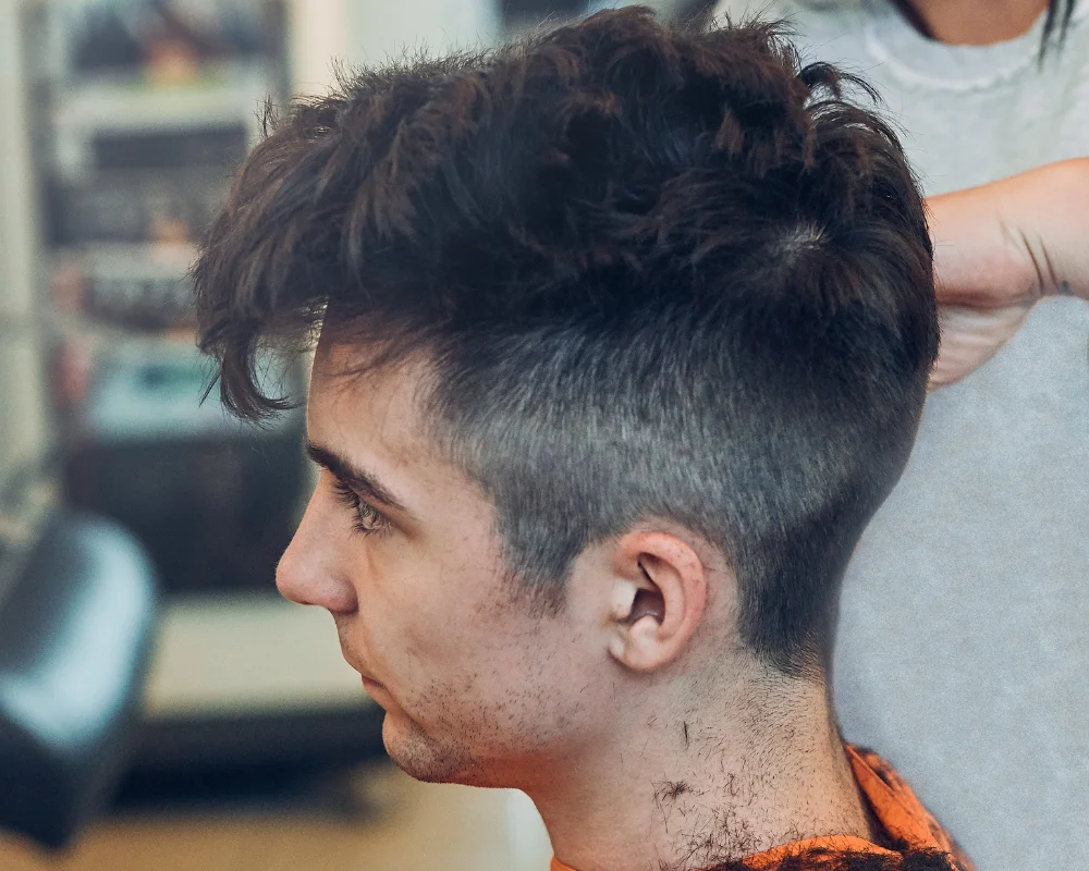 Mid Fade Haircut: 30 Stylish & Trendy Variations 17 Long Textured Fringe with Mid Fade