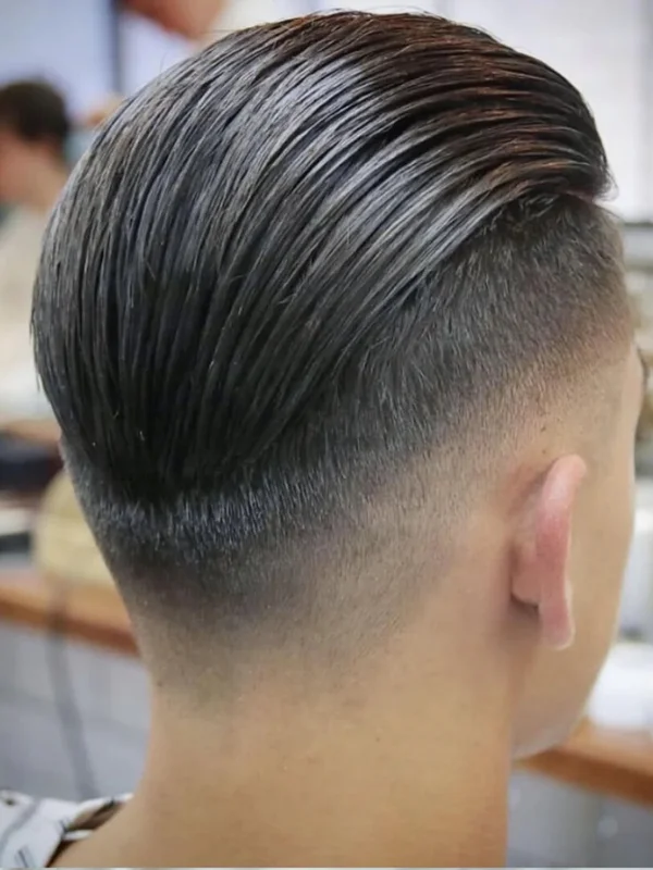 35 Low Taper Fade Haircuts 29 Low Fade Taper with Slick Back