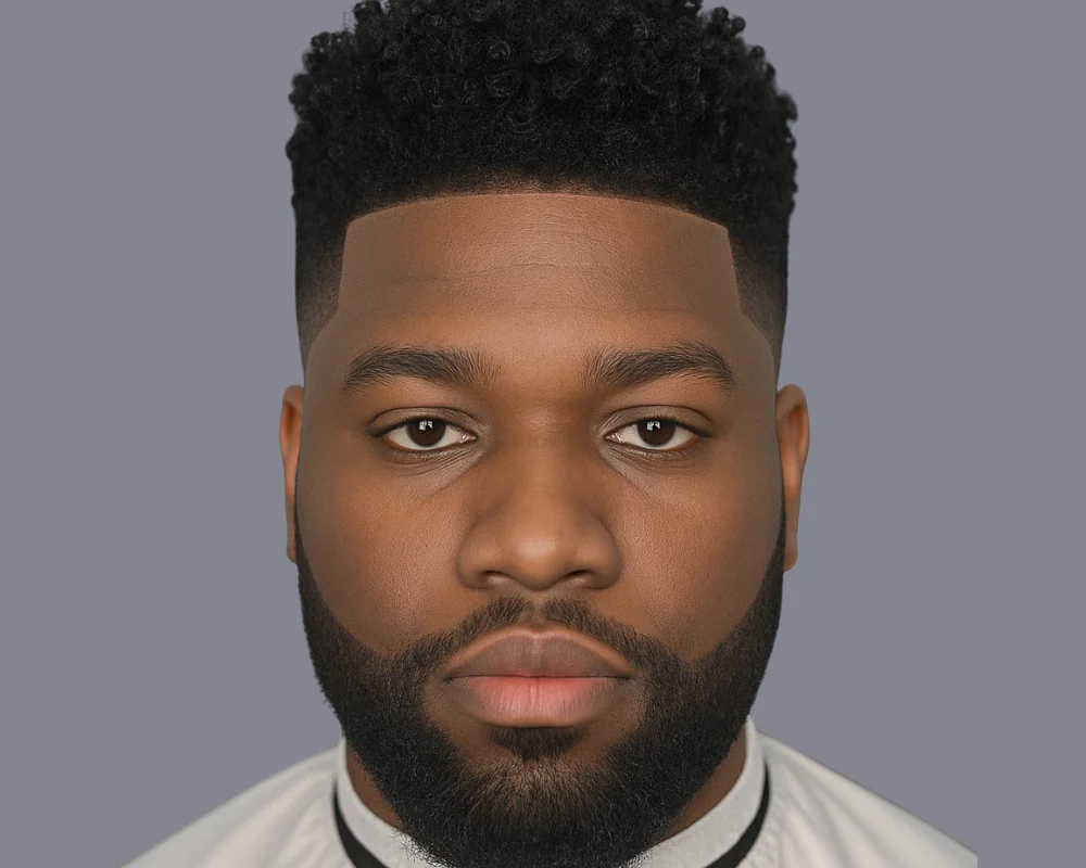 Fade Haircuts For Black Men: 23 Trendy Styles 2025 23 Low Temp Fade with Thick, Medium Curls