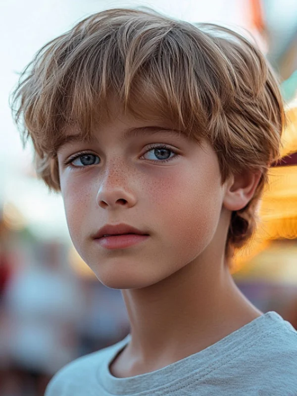 35 Cool & Stylish Kids Boy Haircuts 7 Messy, Layered, Medium Cut