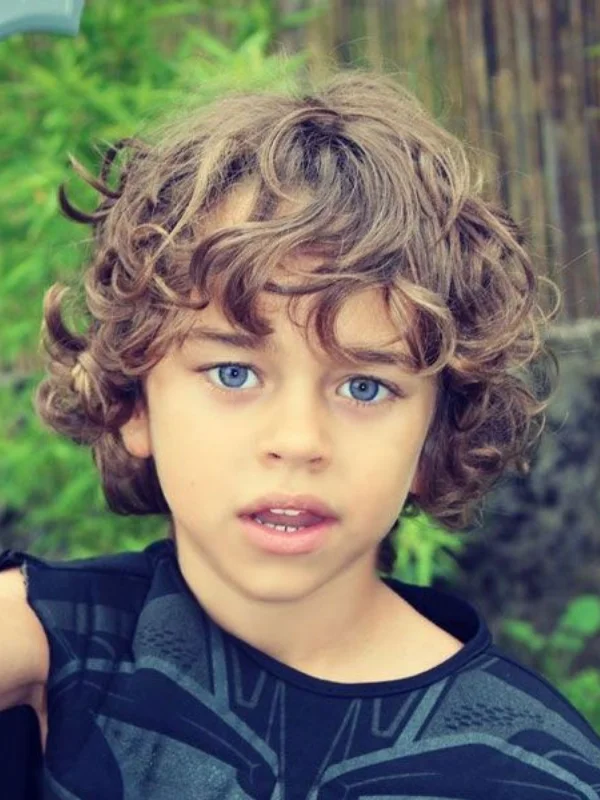 35 Cool & Stylish Kids Boy Haircuts 11 Messy Medium-Length Curls