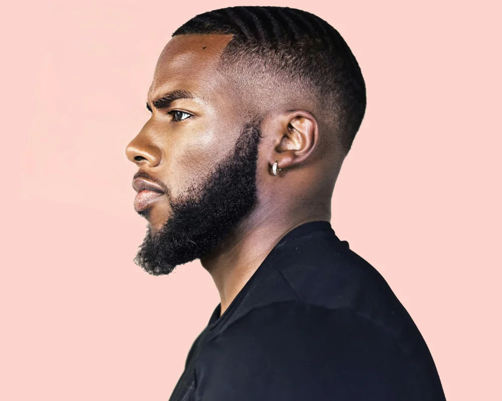 Fade Haircuts For Black Men: 23 Trendy Styles 2025 20 Mid Temp Fade with Short Hair and Beard