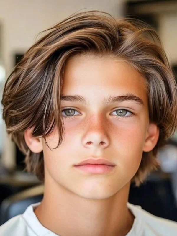 35 Cool Haircuts for Teenage Guys – Trendy & Fresh Styles 33 Natural Parted Flow Style
