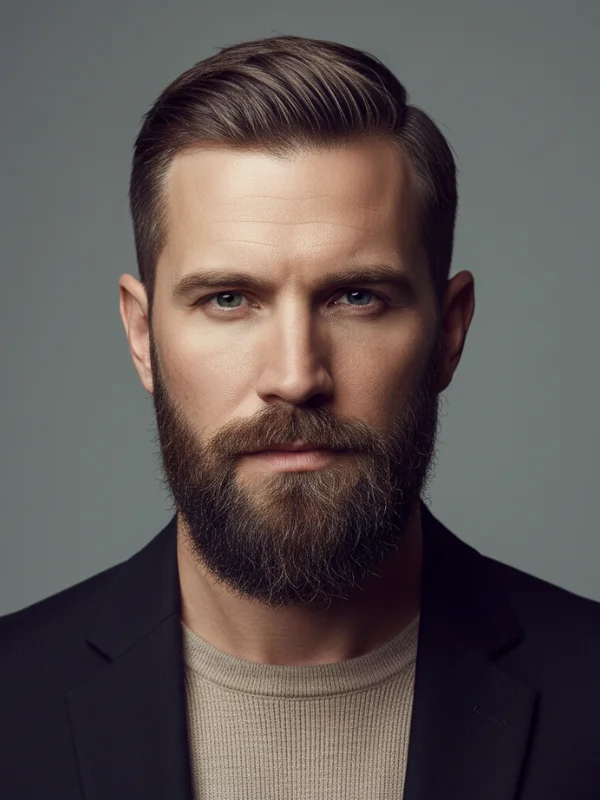 Short Hair with A Beard