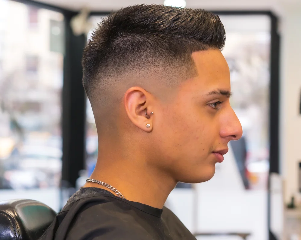 Mid Fade Haircut: 30 Stylish & Trendy Variations 12 Short Hair with Mid Fade