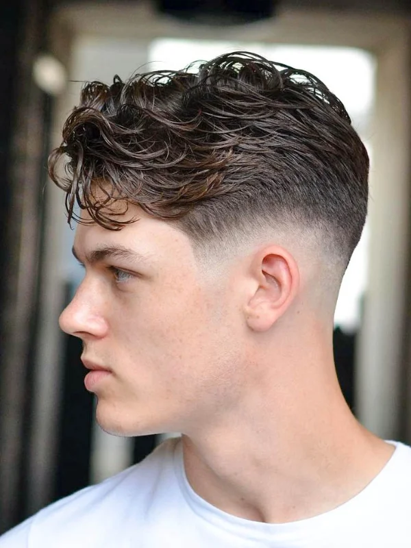 Low Fade Haircut: 30 Classy, Stylish Looks for Men 17 Short Messy Waves with Low Fade