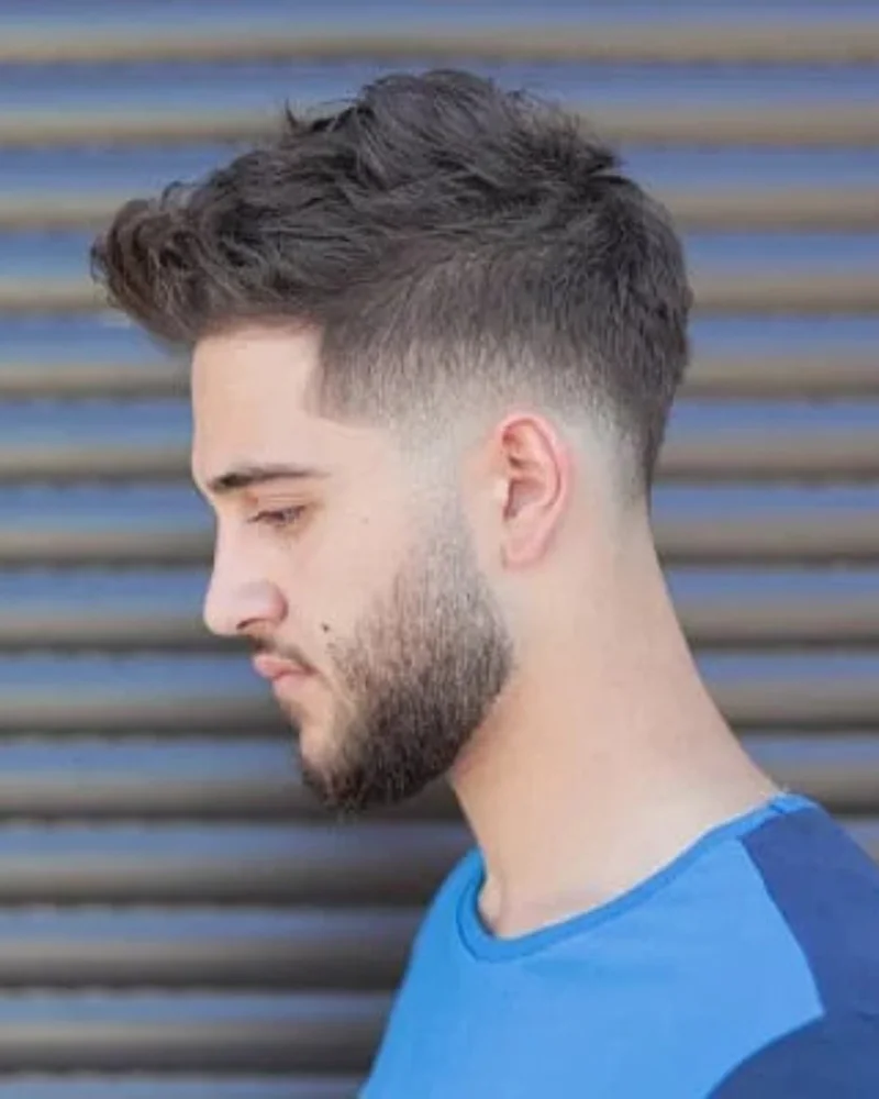 Ivy League Haircut: 21 Classy Styles for Modern Men 16 Side Swept Ivy League with Low Taper Fade