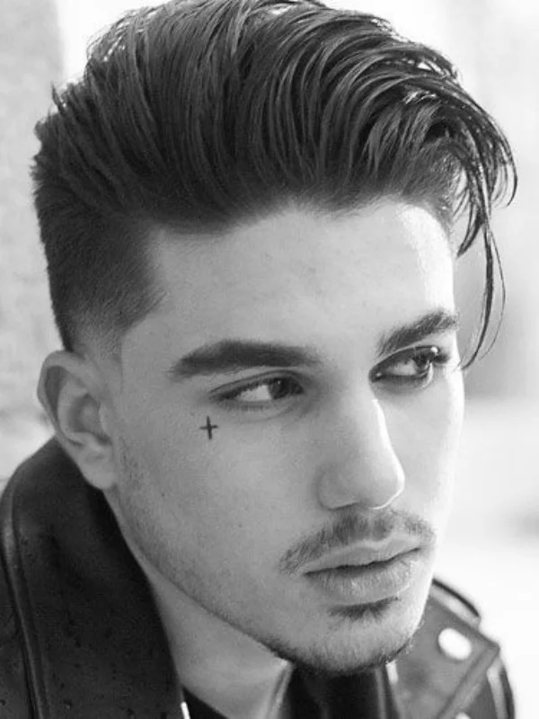 35 Low Taper Fade Haircuts 2 Side Swept Short Hair with A Low Taper