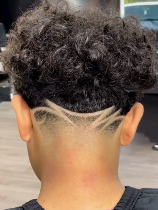 30 Cool Haircut Designs: Creative Ideas for Bold Looks 26 Tapered Neckline with Razored Design
