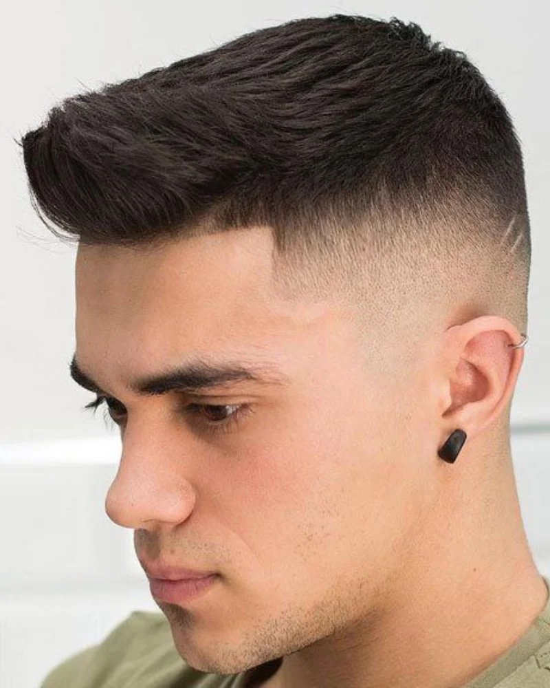 Ivy League Haircut: 21 Classy Styles for Modern Men 22 Textured Ivy League Taper Fade with Stubble Beard