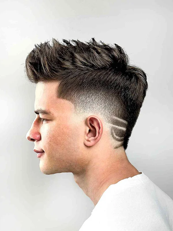 30 Cool Haircut Designs: Creative Ideas for Bold Looks 2 Thick, Shaved Line Design