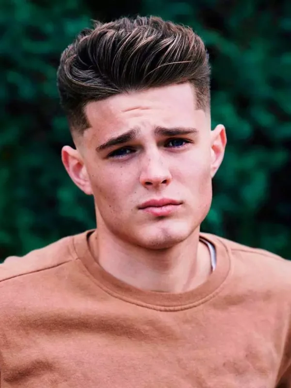 35 Cool Haircuts for Teenage Guys – Trendy & Fresh Styles 31 Tousled Brush Up with Short Sides