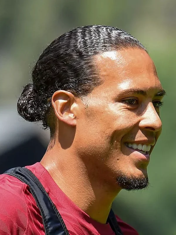 29 Trending Soccer Player Haircuts for a Sporty Look 8 Virgil Van Dijk Haircut_ Man Bun