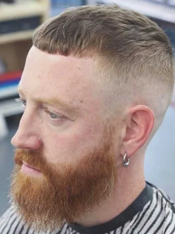 40 Classy and Flattering Hairstyles for Older Men with Thinning Hair 37 Bearded Semi-Buzz Cut Classy Older Men’s Hairstyles_ Thinning Hair