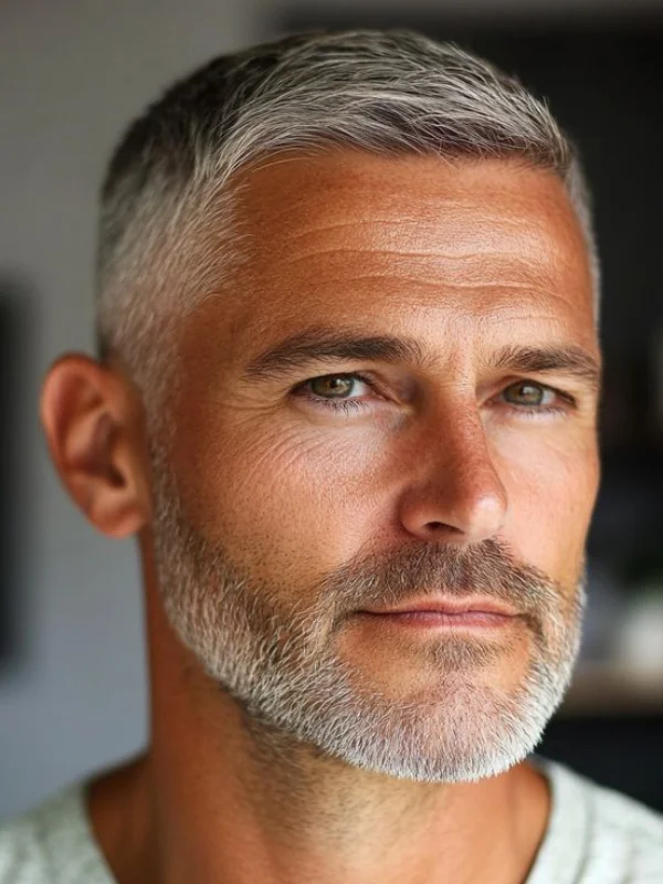 40 Classy and Flattering Hairstyles for Older Men with Thinning Hair 41 Forehead Straight Cut With Shaved Sides Fade Classy Older Men’s Hairstyles_ Thinning Hair
