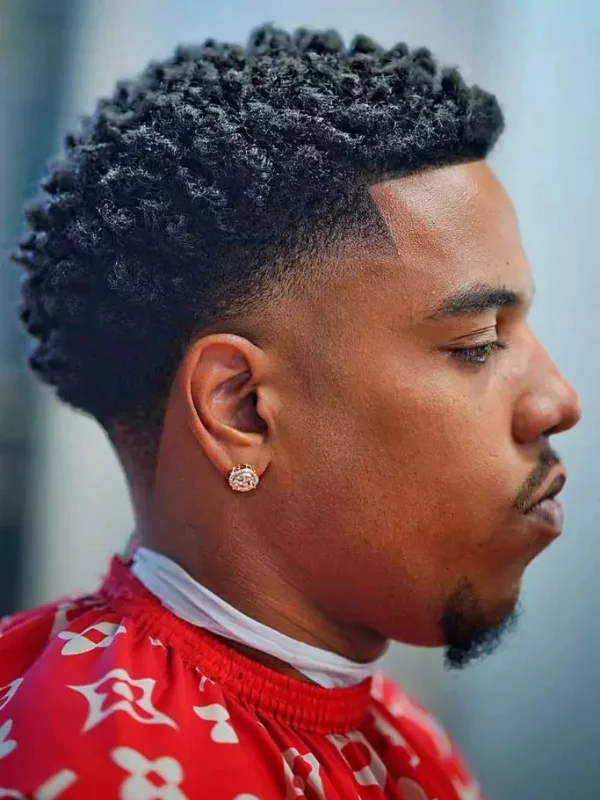 Low Taper Fade with Curls: 20 Fresh Style Ideas for Men 9 Low Taper Fade with Short Afro Curls