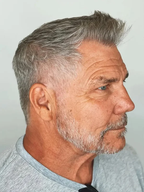 40 Classy and Flattering Hairstyles for Older Men with Thinning Hair 44 Raised Front, Flat Sides Classy Older Men’s Hairstyles_ Thinning Hair