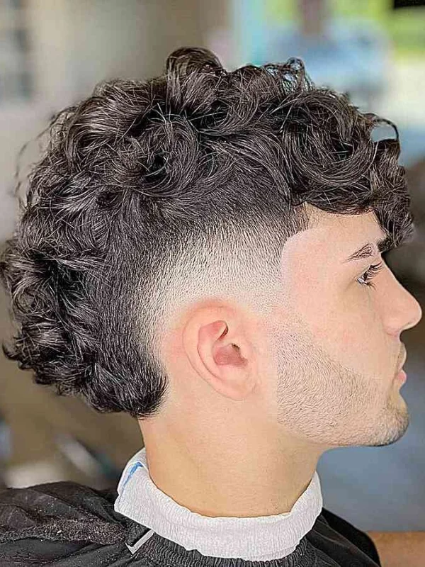 Burst Fade Haircut: 27 Stylish Examples 6 Short Curly Hair with Sharp Burst Fade