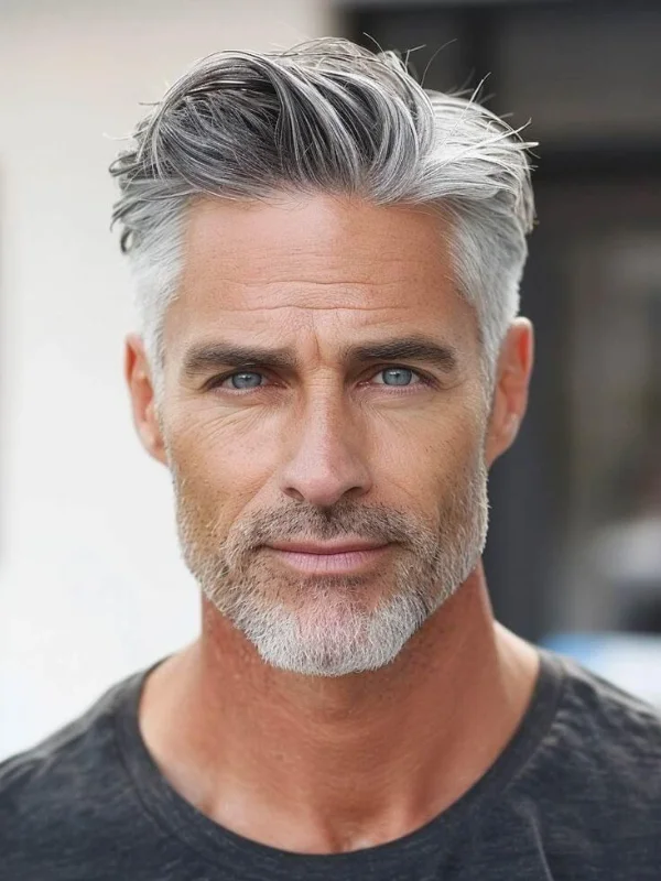 40 Classy and Flattering Hairstyles for Older Men with Thinning Hair 17 Subtle pompadour Flattering Older Men’s Hairstyles For Thinning Hair