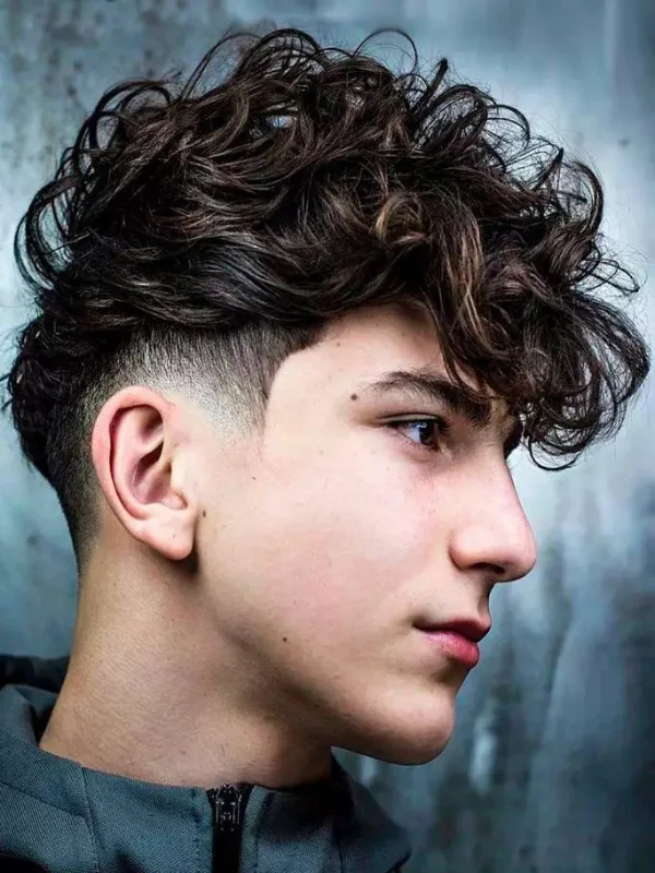 Low Taper Fade with Curls: 20 Fresh Style Ideas for Men 19 Textured Curl Low Taper Fade