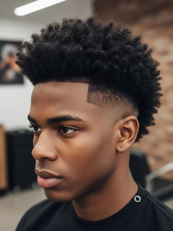 40 Perfect Mid Taper Fade Haircuts for Men 2025 23 Afro Hawk with Mid Taper