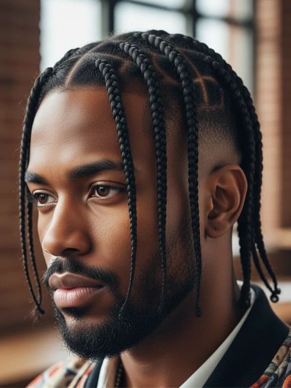 40 Perfect Mid Taper Fade Haircuts for Men 2025 39 Box Braids with Mid Taper Fade