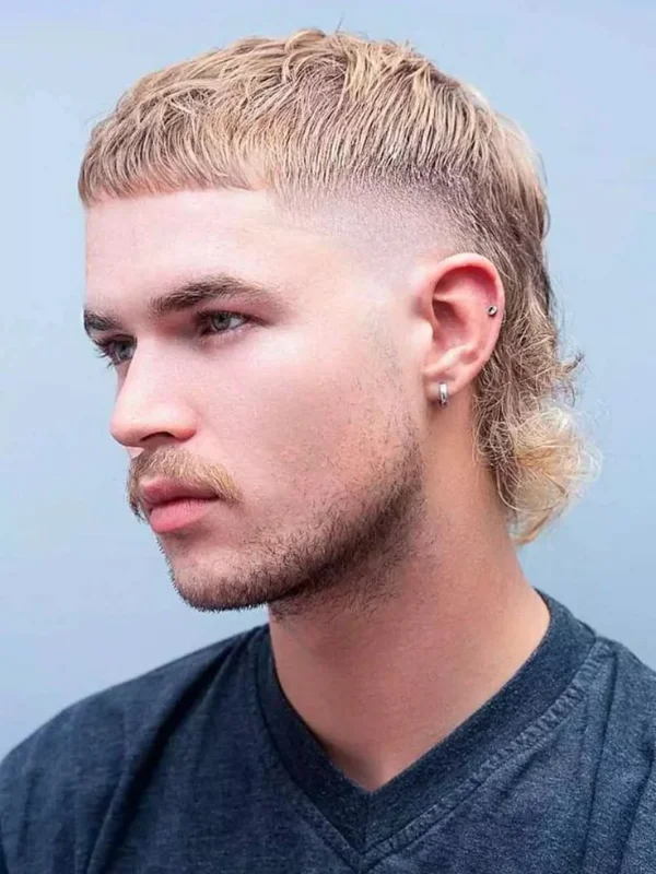 Caesar Cut with Mullet