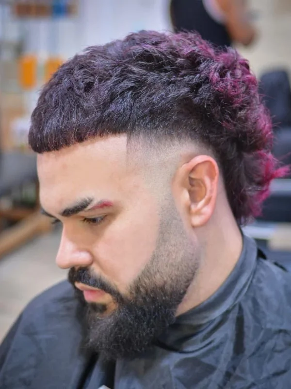 Colourful Mullet With Taper