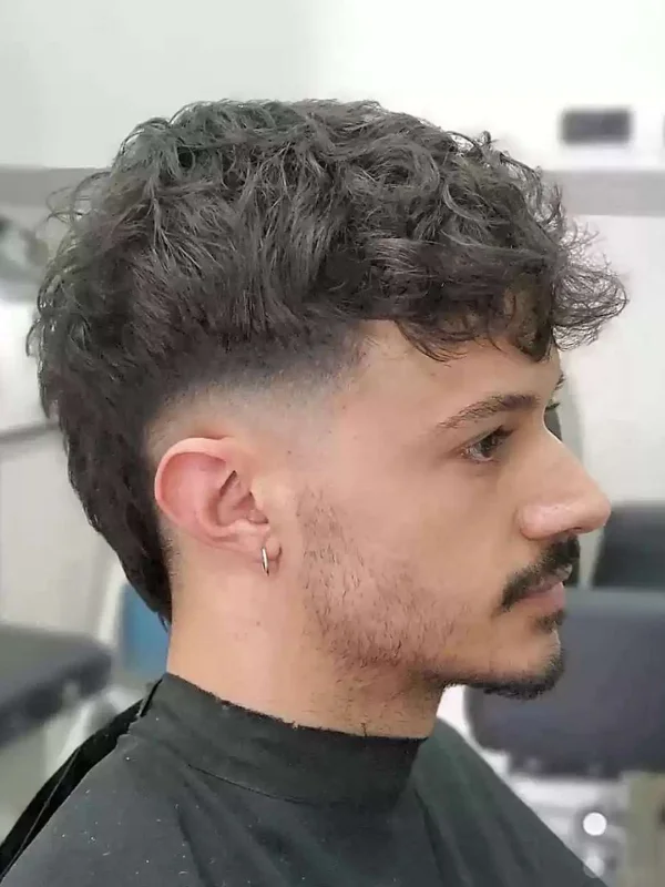 Faded Mullet with Fringe