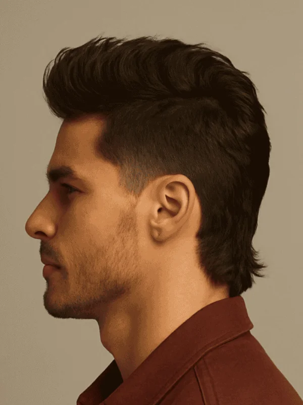 Flat Top Mullet With Quiff