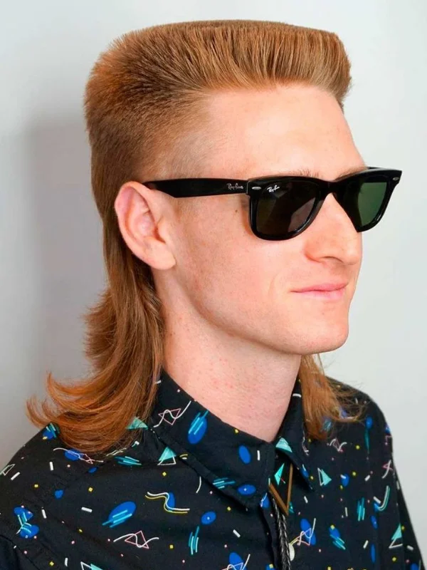 Horseshoe Flat Top Skin Fade Mullet