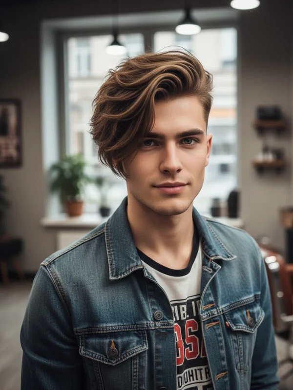 40 Perfect Mid Taper Fade Haircuts for Men 2025 10 Long Textured Fringe with Mid Fade