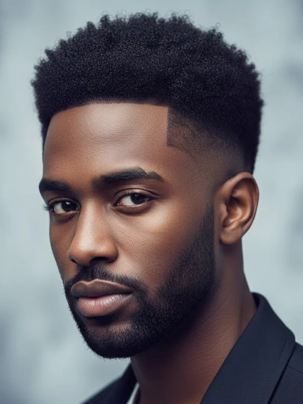 40 Perfect Mid Taper Fade Haircuts for Men 2025 22 Low Afro with Mid Taper Fade