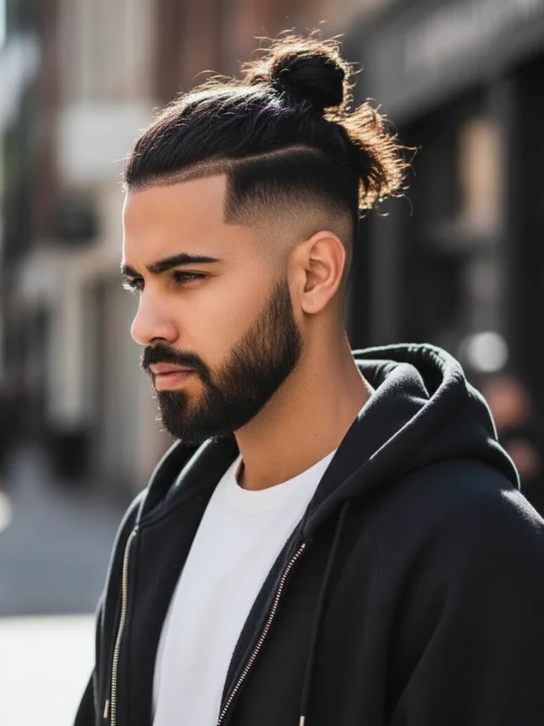 40 Perfect Mid Taper Fade Haircuts for Men 2025 40 Man Bun with Mid Taper Fade