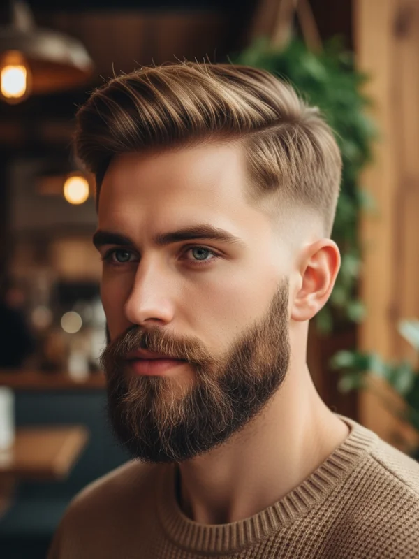 40 Perfect Mid Taper Fade Haircuts for Men 2025 35 Mid Taper Fade with Beard