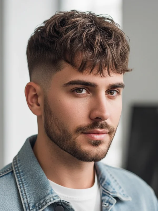 40 Perfect Mid Taper Fade Haircuts for Men 2025 9 Mid Taper Fade with Textured Fringe
