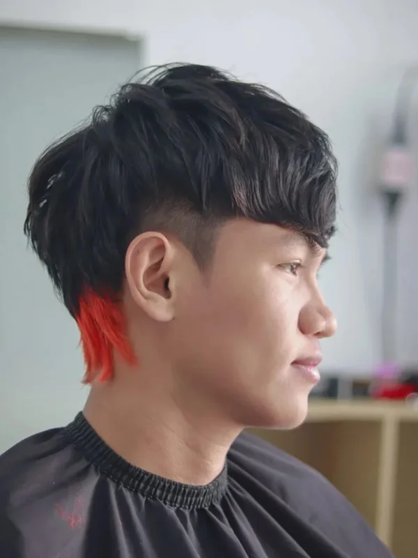 Mullet With Dyed Ends