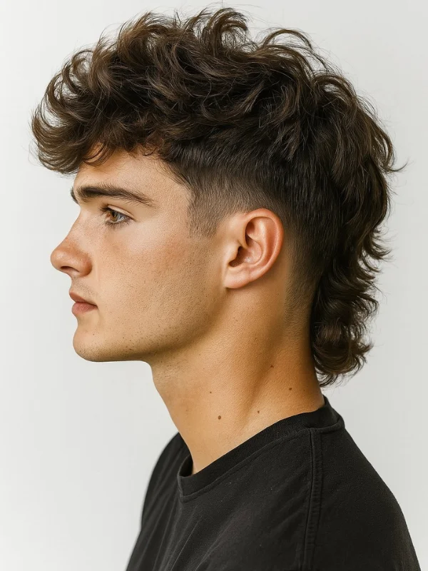 Trendy Short Mullet with Low Taper Fade