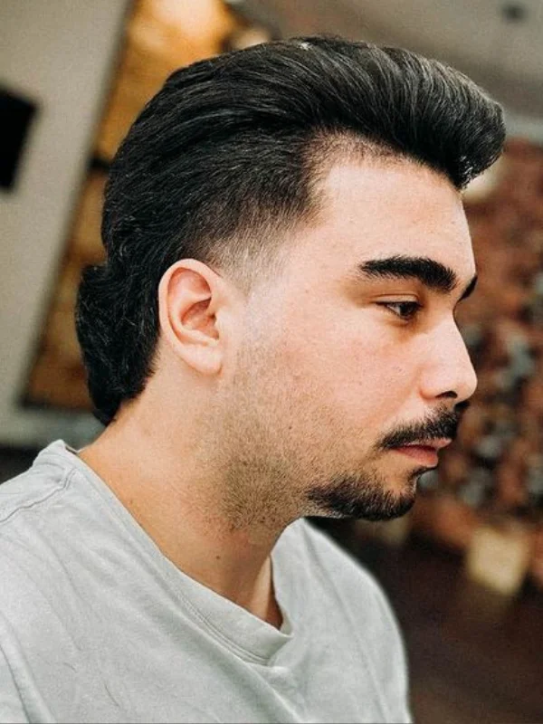 Quiff Mullet Fade